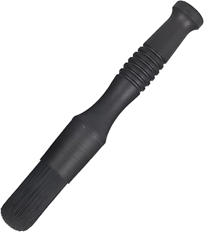 Car Parts Washer Brush, Bullet Head Parts Cleaning Brush for Cleaning Car Interior Exterior, Engine Parts, Wheel Bearing, Boats, Household Grime (Black)