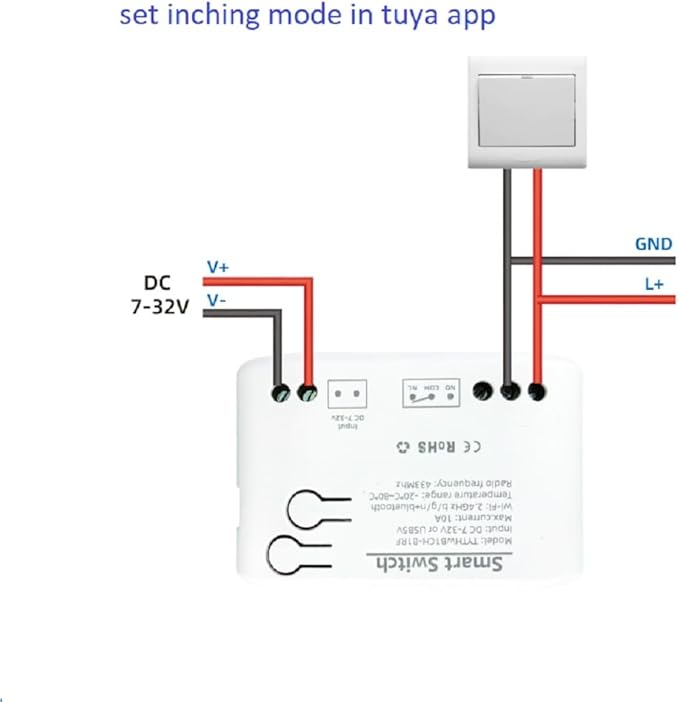 Tuya app WiFi Temperature Controller,1 Channel 110v 10A Dry Contact Relay Switch,Compatible with Alexa Google Home, TYTHWB1CH