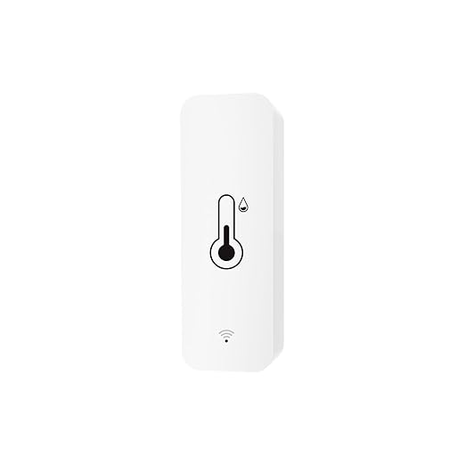 MOES WiFi Humidity Temperature Monitor Smart Hygrometer Thermometer for Remote Monitor and Alert, High Precision Indoor Thermometer with Tuya App, Compatible with Alexa & Google Assistant, 1 Pack