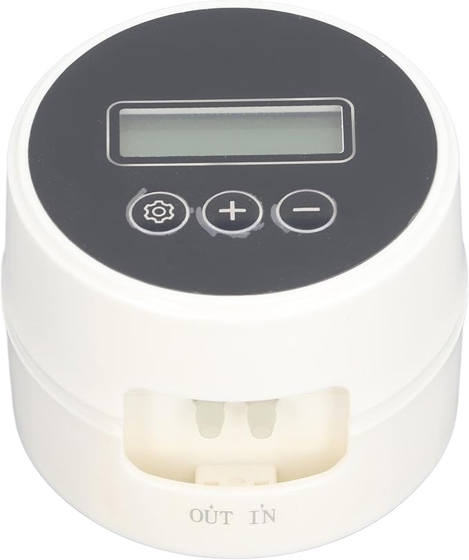 LCD Automatic Watering System, Smart Drip Irrigation Timer, Plant Watering Controller with Large LCD Display & Adjustable Rate, USB or Battery Powered, Ideal for 10 Indoor Plants