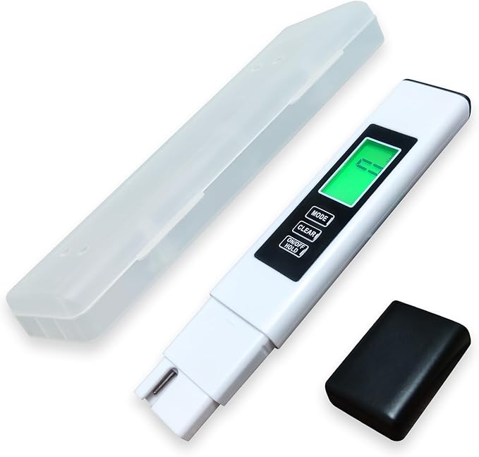 Water Quality Tester, Accurate and Reliable, TDS Meter, EC Meter & Temperature Meter 4 in 1, 0-9990ppm, Ideal Water Test Meter for Drinking Water, Aquariums, etc.