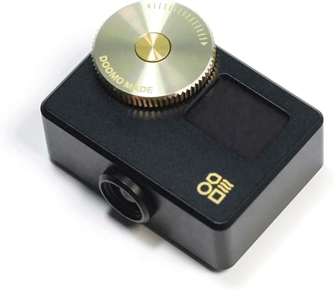 OLED Light Meter, Meter S Brass Version, New Screen Design, Real-time Metering and One-Button Metering for Vintage Cameras (All Black)