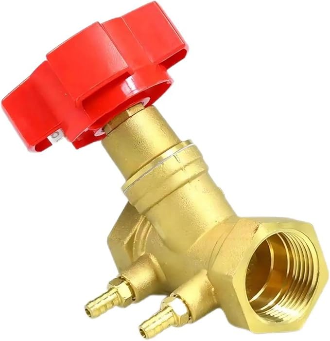 1/2inch Brass Double Regulating Balance Flow Meter Valve Manual Digital Control Circuit Balancing Valves