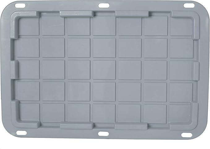 CX BLACK & YELLOW 27-Gallon Heavy Duty Storage Bins with Lids, Stackable Plastic Storage Bins with Weather-Resistant Design, Home Organization, 4 Pack (14.3H x 20.6W x 30.6D)