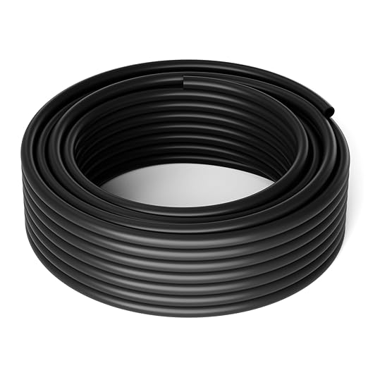 1/2 Inch Blank Drip Irrigation Tubing, 60FT Distribution Hose for Garden, Greenhouse & Raised Beds, Flexible UV-Resistant Watering Line for Drip Irrigation Systems