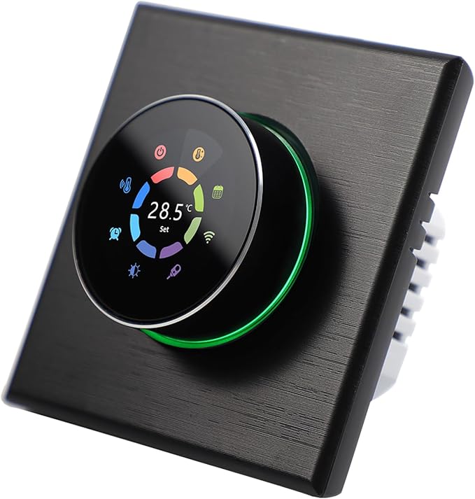 Docooler WiFi Smart Thermostat Temperature Controller Weekly Programmable Button Control/Mobile APP/Voice Control Compatible with Alexa/Google Home/Tuya App - for Water/Gas Boiler 5A
