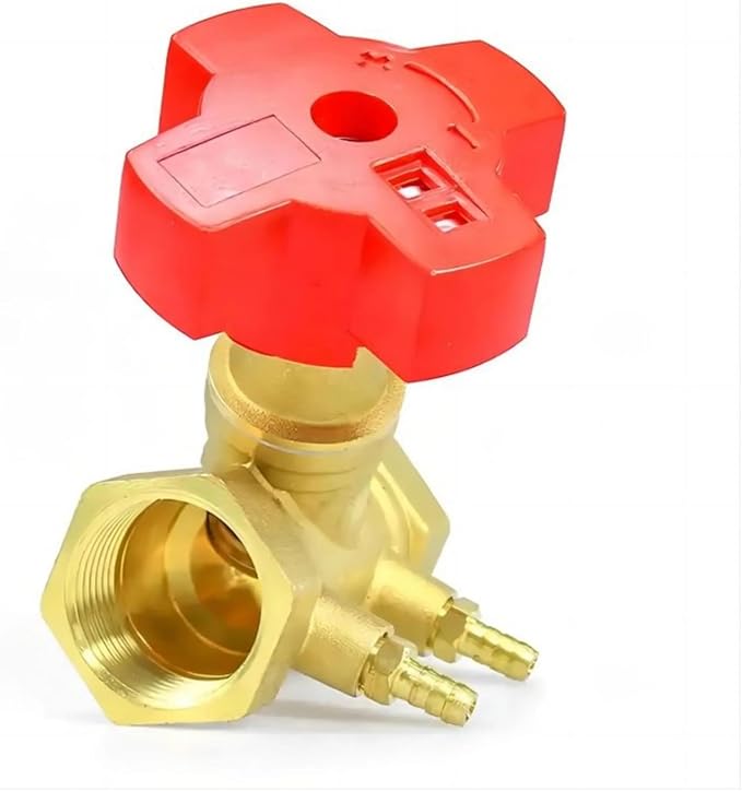 1/2inch Brass Double Regulating Balance Flow Meter Valve Manual Digital Control Circuit Balancing Valves