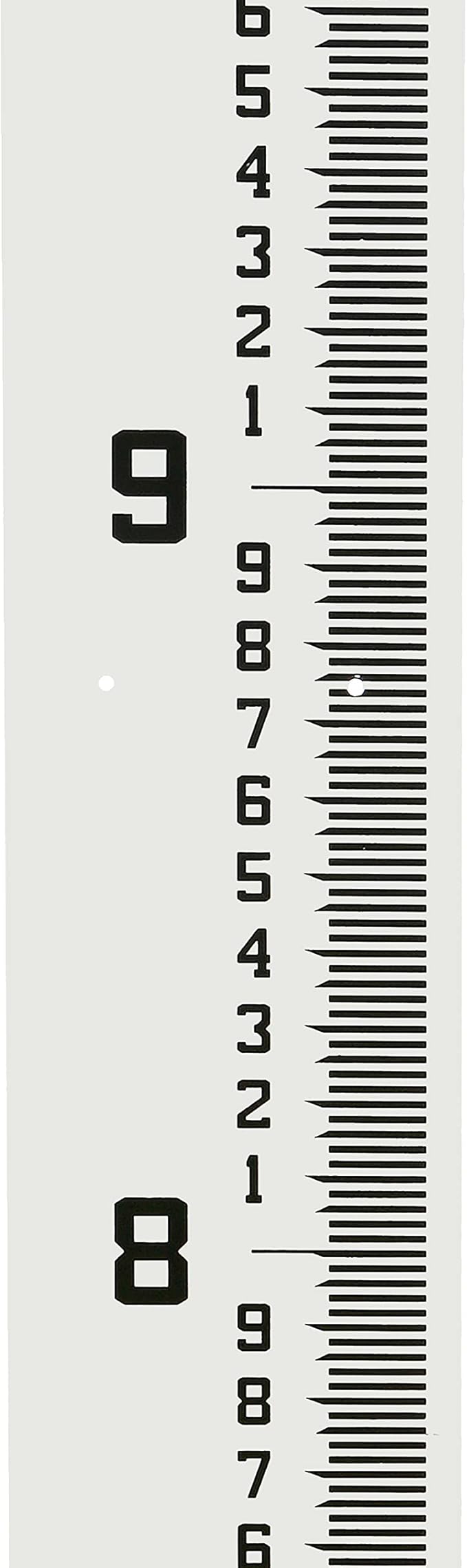 AdirPro 7" Wide Stream Gauge - Heavy Duty Staff - All Weather Measuring - Water Depth - Flow Meters 5.5' - 10.5' (100ths/10ths/feet)