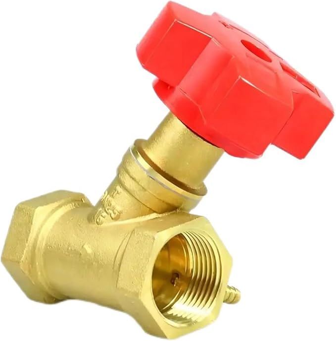 1/2inch Brass Double Regulating Balance Flow Meter Valve Manual Digital Control Circuit Balancing Valves