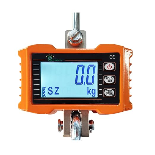 Hyindoor Digital Hanging Scale - 1000kg/2200lb Industrial Heavy Duty Crane Scale, Smart, High Accuracy Electronic
