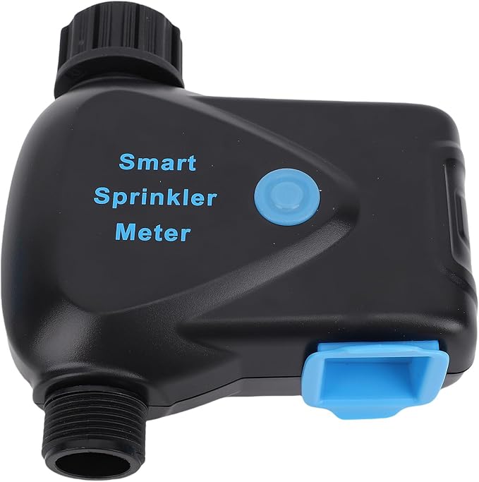 WALFRONT Smart Sprinkler Timer WiFi Outdoor for Garden Hose Irrigation System with App Voice Control, ABS Material, 3.0 Support, BuiltIn Water Meter, Works with Home for Lawn and (NPT)