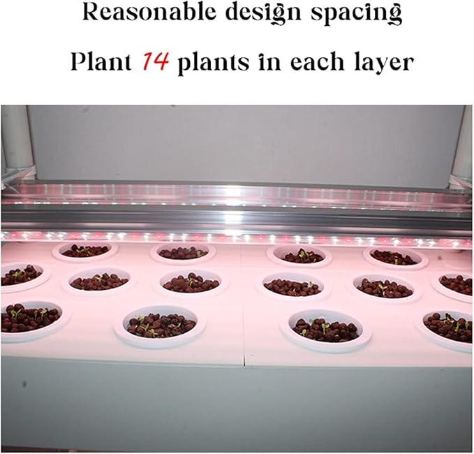 Hydroponic Equipment Hydroponics Growing System Indoor Smart Herb Vertical Garden Kit Automatic LED Grow Lights Planter for Home Kitchen Indoor Garden