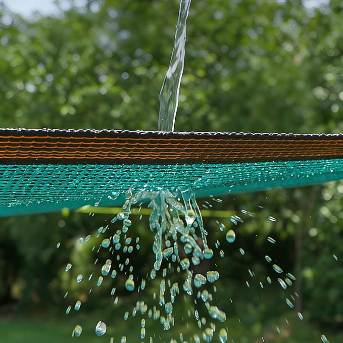 Green Shade Cloth with Grommets,Premium Heavy Duty Shade Net, UV Blocking Mesh Tarp for Greenhouse Outdoor Garden Patio Plants Cover Barns Kennel(14'x15')