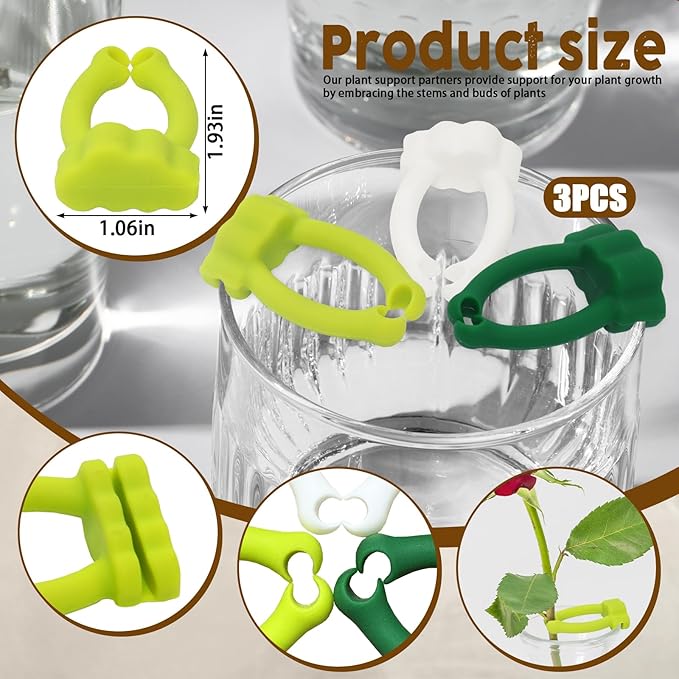 Threetols 3pcs Cloud Shape Plant Propagation Friends, Cute Plant Cutting Holder Plants Support for Sprouts, Stems and Shoots, Propagation Buddy for a Plants Propagation Station