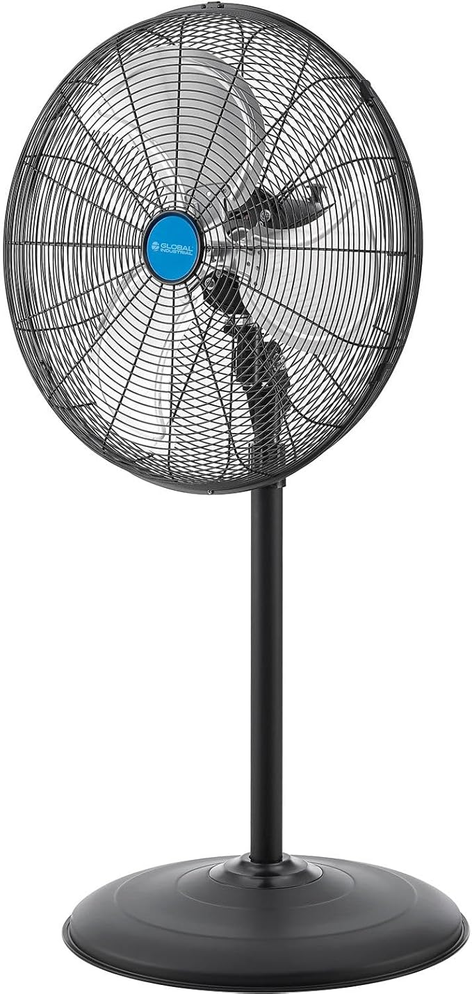 Global Industrial 18" Industrial Pedestal Oscillating Fan, 4,550 CFM, 1/6 HP