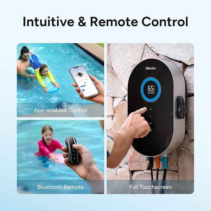 (2026 New) iGarden P230 Swim Jet for Pool, Swimming Pool Current Machine with 5 Wave Modes, 0-100% Adjustable Water Flow Trainer for Recreational Training, Fitness & Family Leisure