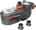 1.8 HP Variable Speed Pool Pump for Above & Inground Pools, Up to 9114 GPH, 220V Inverter Pool Pump with Permanent Magnet Motor, Energy Efficient, Saltwater Compatible