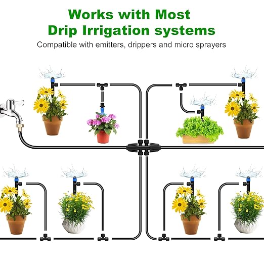 1/2 Inch Blank Drip Irrigation Tubing, 60FT Distribution Hose for Garden, Greenhouse & Raised Beds, Flexible UV-Resistant Watering Line for Drip Irrigation Systems