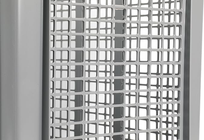 Hudson Exchange 24 x 16 x 8" (4 Pack) Mesh Straight Wall Handled Storage Container Tote, Gray