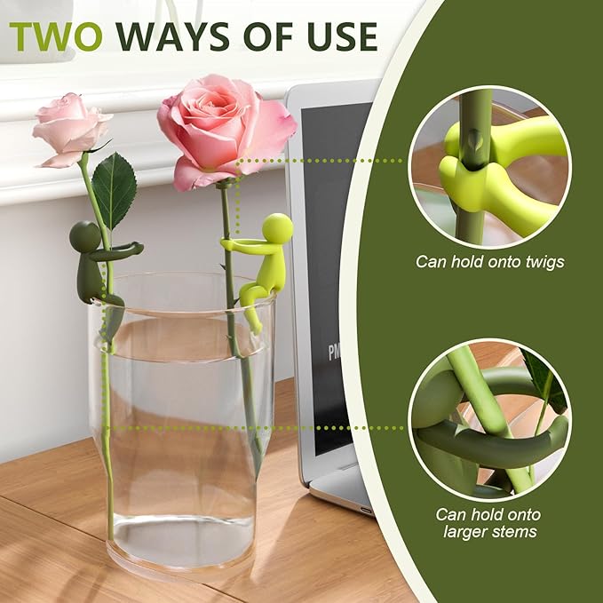 Plant Propagation Friends, 3PCS Plant Cutting Holder Plant Support for Sprouts, Stems and Shoots, Cute Plant Propagation Buddy Plant Supporters for a Plant Propagation Station or an Indoor Garden