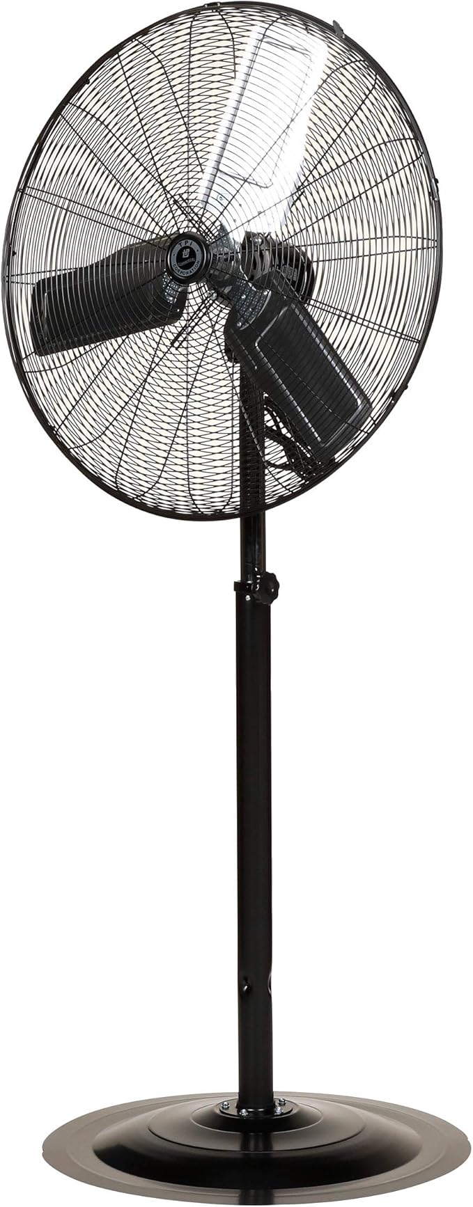 TPI Corporation CACU30-PO-HD Commercial Heavy Duty Oscillating Fan, Unassembled w/Pedestal Kit, 30" Blade Diameter, 3 Speed 1/3 HP Motor, 9' Cordset, Black