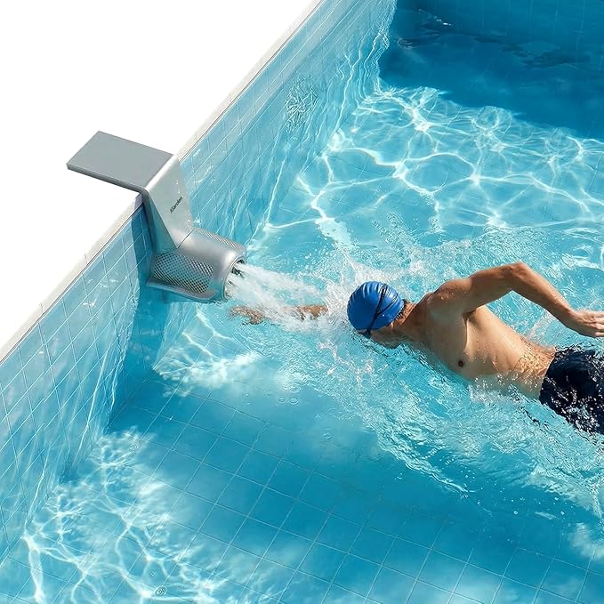 (2026 New) iGarden P200 Swim Jet for Pool, Swimming Pool Current Machine with 5 Wave Modes, 0-100% Adjustable Water Flow Trainer for Recreational Training, Fitness & Family Leisure