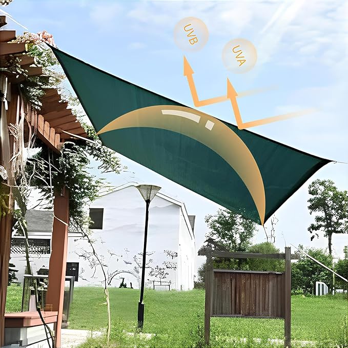 Green Shade Cloth with Grommets,Premium Heavy Duty Shade Net, UV Blocking Mesh Tarp for Greenhouse Outdoor Garden Patio Plants Cover Barns Kennel(14'x20')
